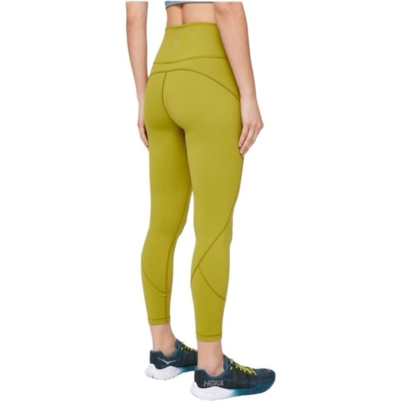Lululemon Athletica In Movement Athletic Leggings Size 2 Women’s Golden Lime - Picture 2 of 7